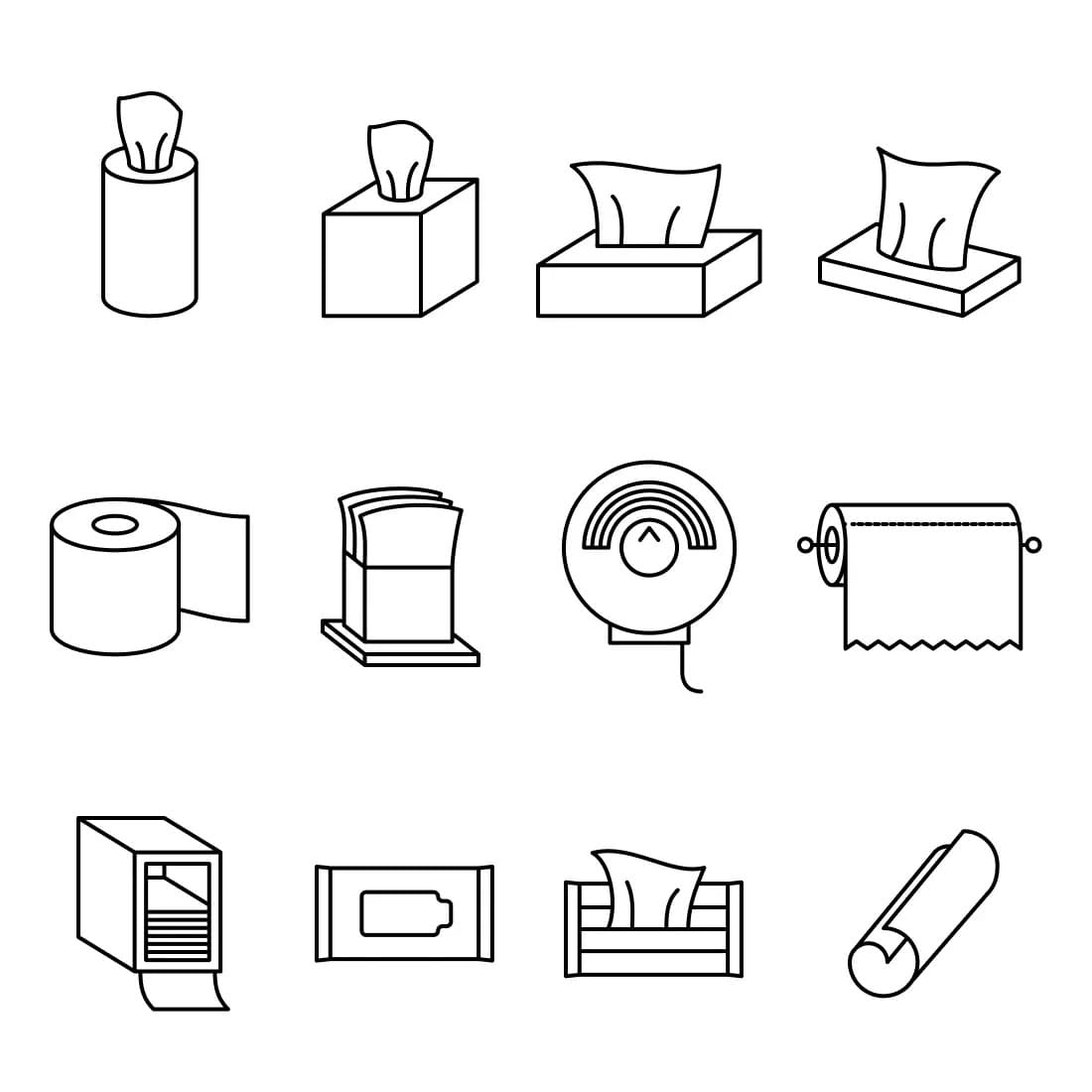 Toilet Paper SVG Bundle Preview 5.