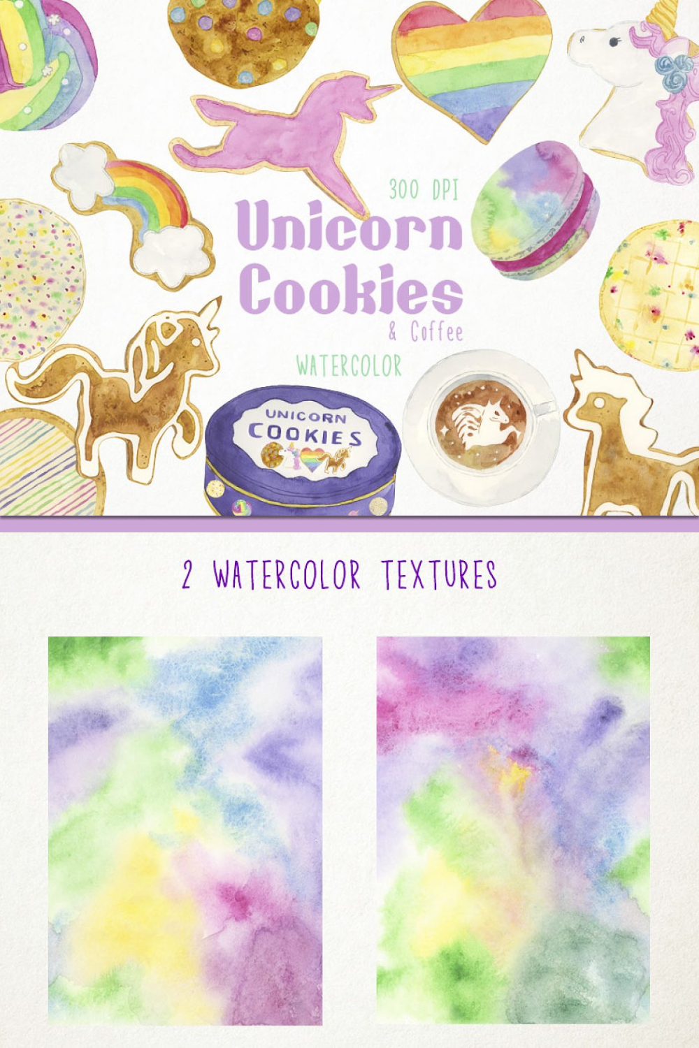 Unicorn cookies clipart of pinterest.