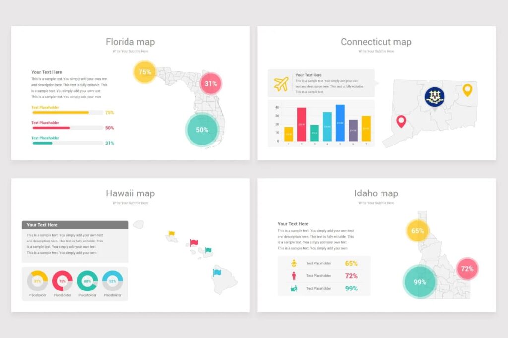 USA Counties Maps PowerPoint Template – MasterBundles