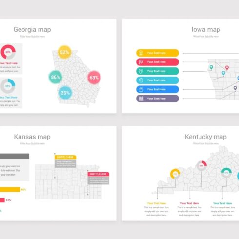USA Counties Maps PowerPoint Template | Master Bundles