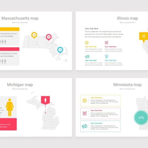 USA Counties Maps PowerPoint Template | Master Bundles