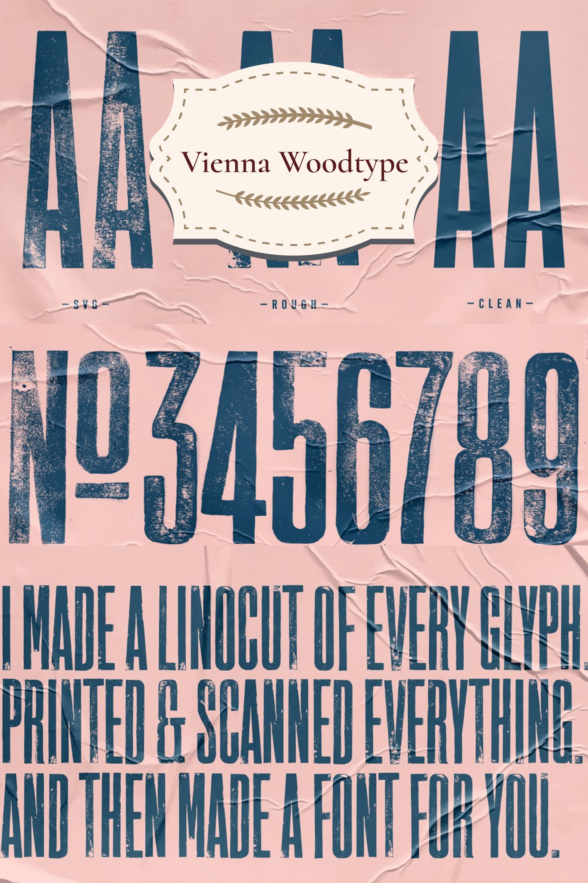 Vienna Woodtype Pinterest.