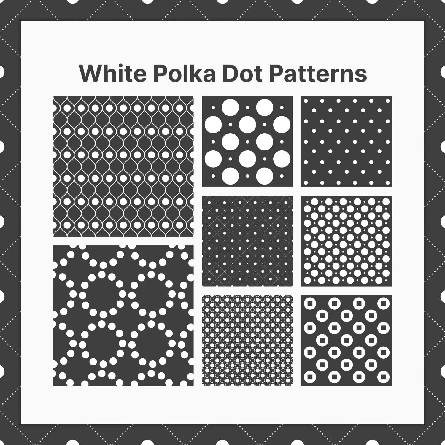 White Polka Dot Patterns Preview 2.