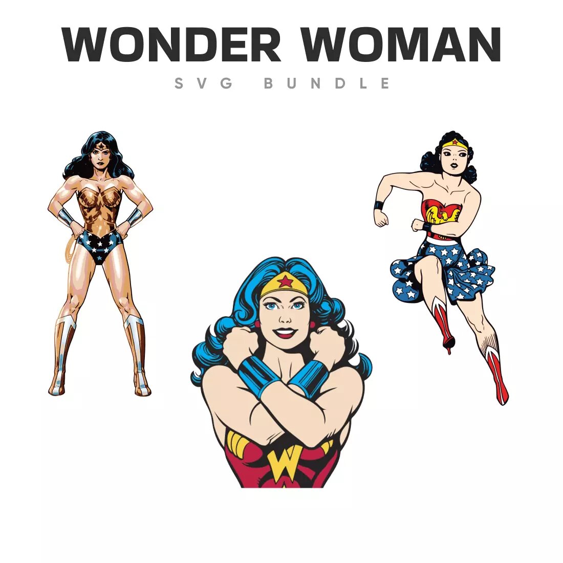 Wonder Woman SVG Bundle Preview 3.
