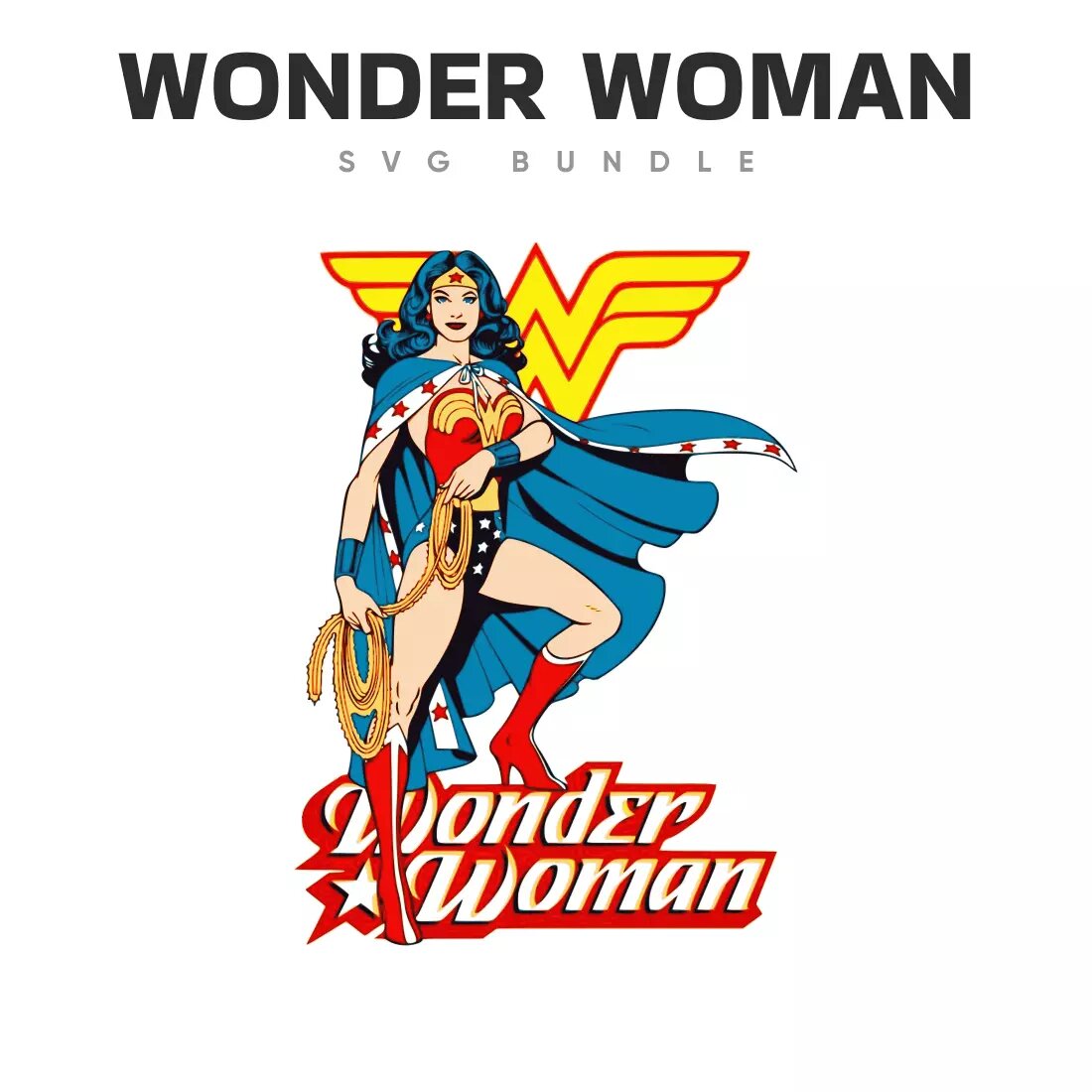 Wonder Woman SVG Bundle Preview 5.