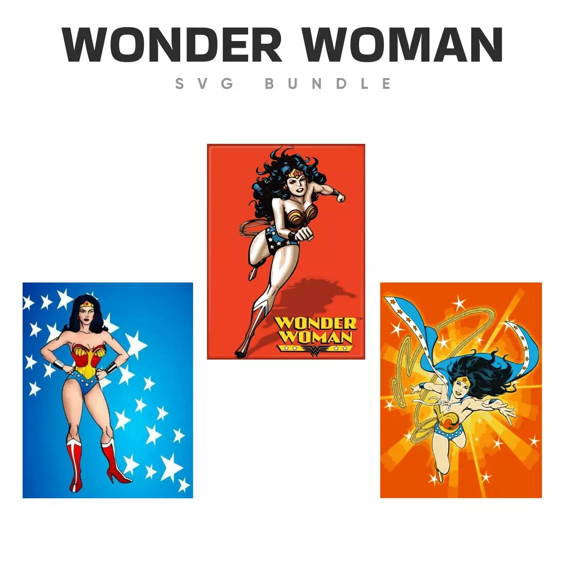 Wonder Woman SVG Bundle Preview 6.