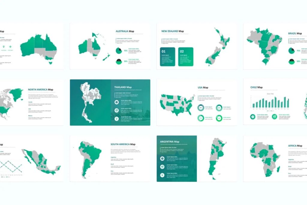 World Map PowerPoint Template – MasterBundles