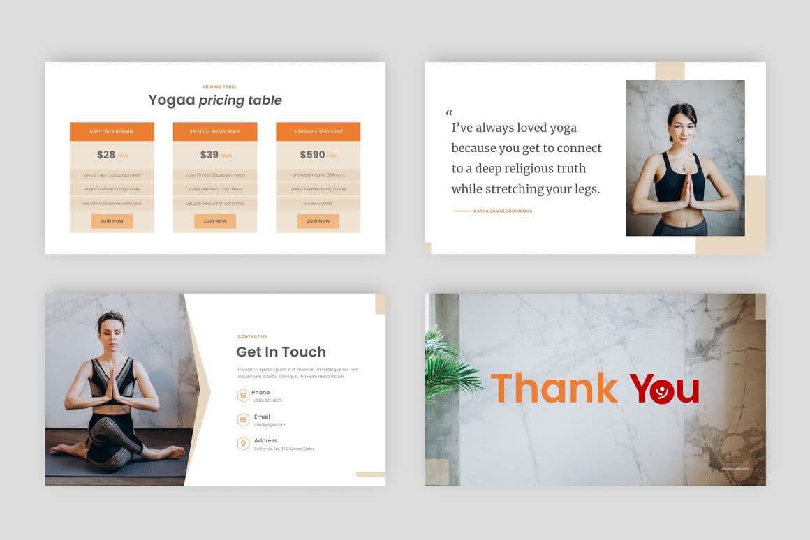 Yogaa Powerpoint Template Preview 3.