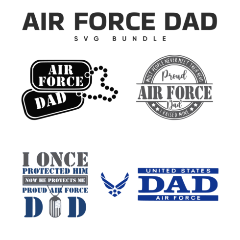 Air force dad SVG Bundle.