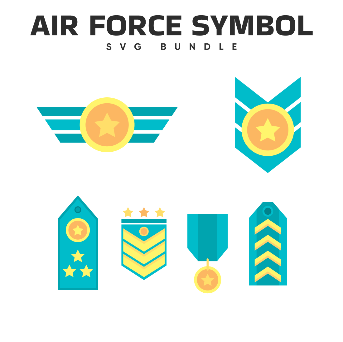 Air force symbol SVG Bundle.