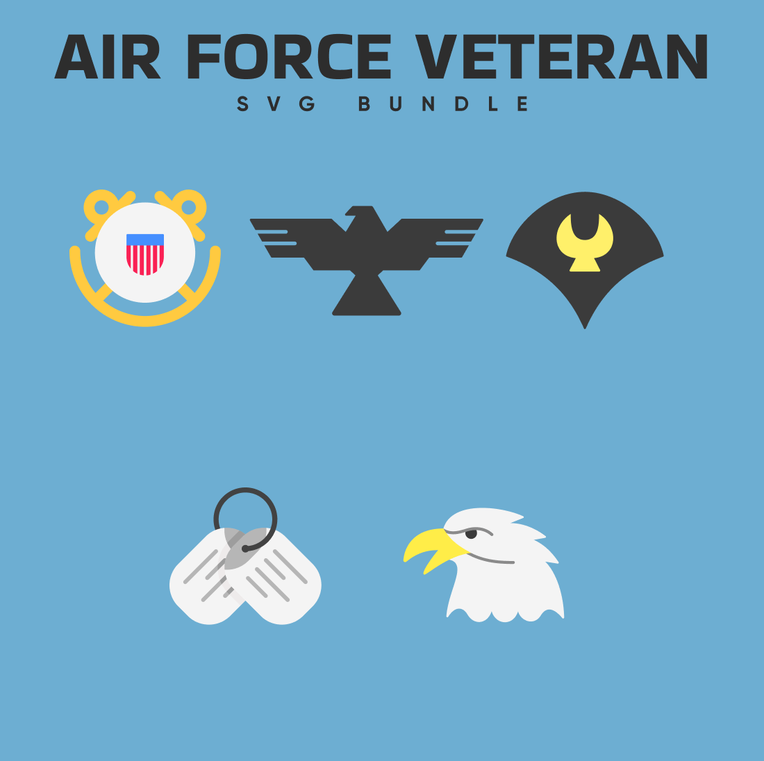 Air Force Veteran SVG Bundle.