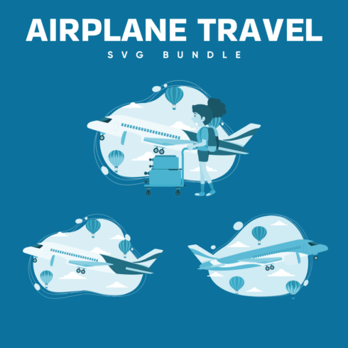 Airplane Travel SVG.