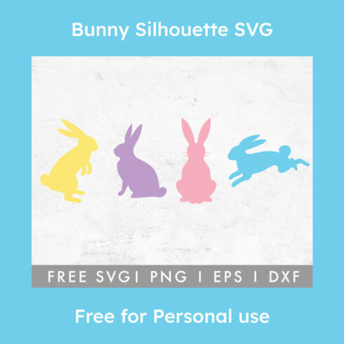 FREE Bunny Silhouette SVG.