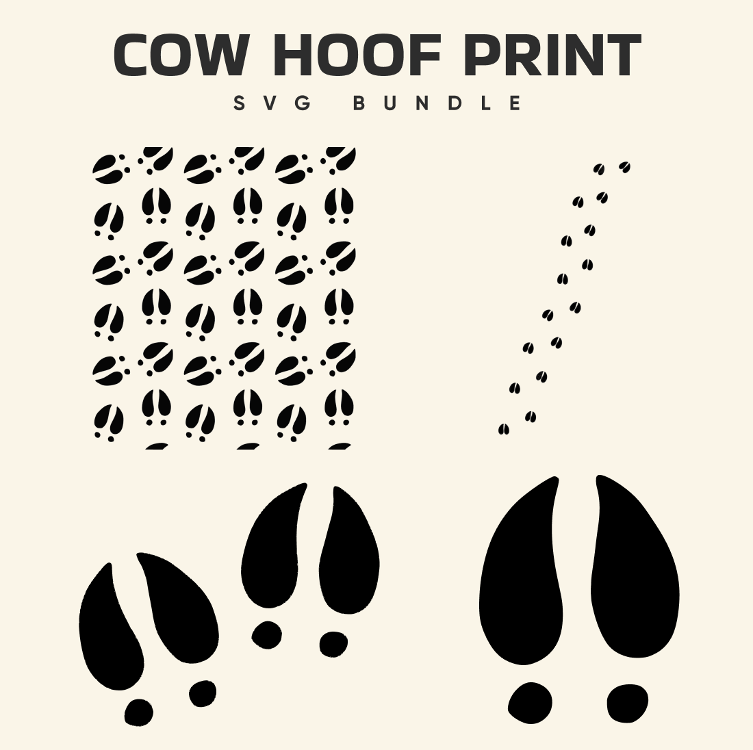 Cow Hooves Print