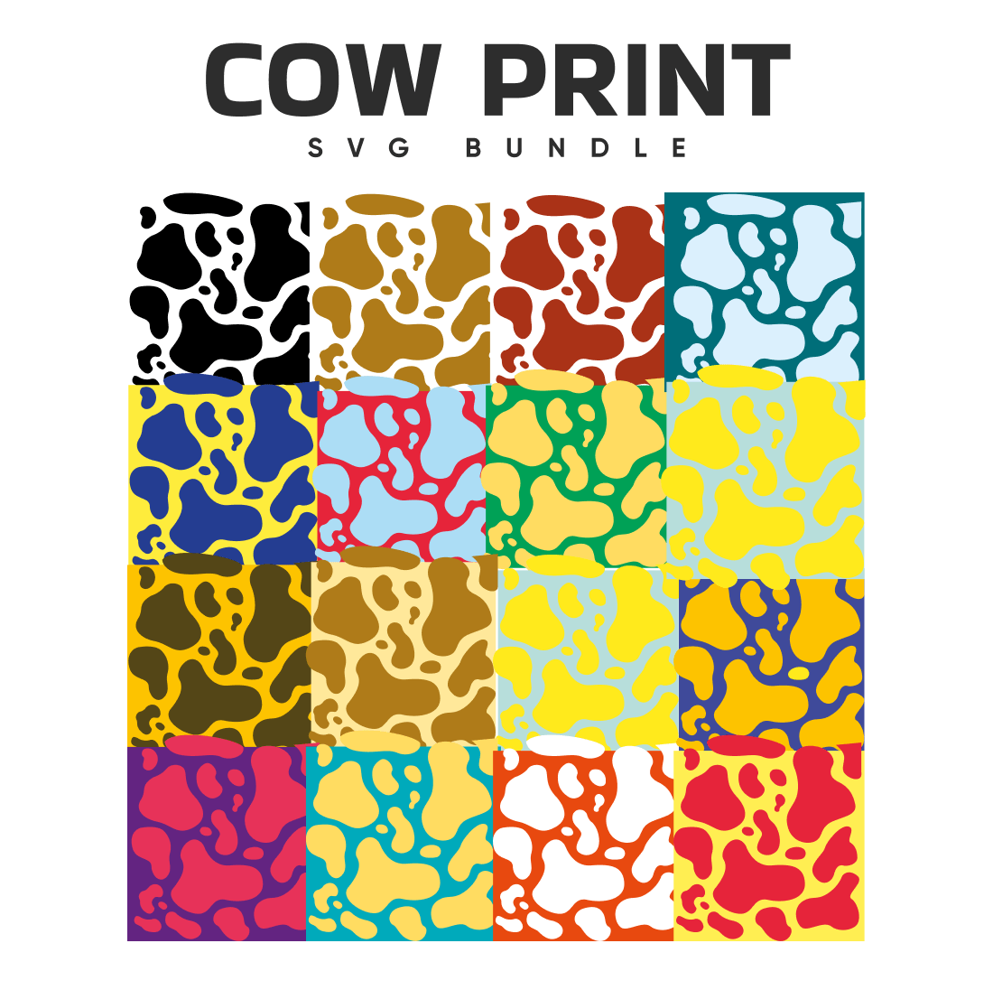 Cow Print SVG Free.