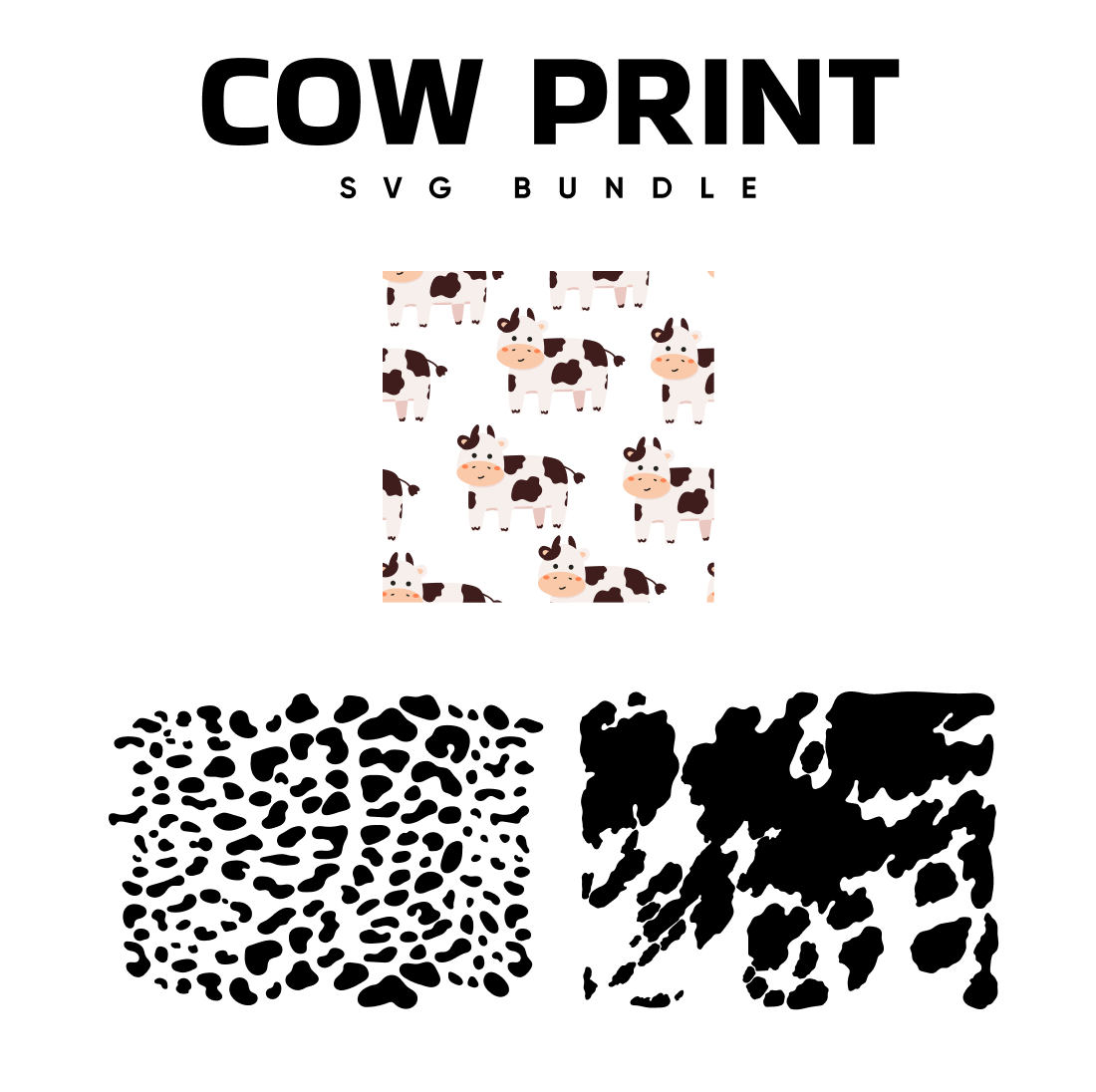 Cow Print SVG Free.