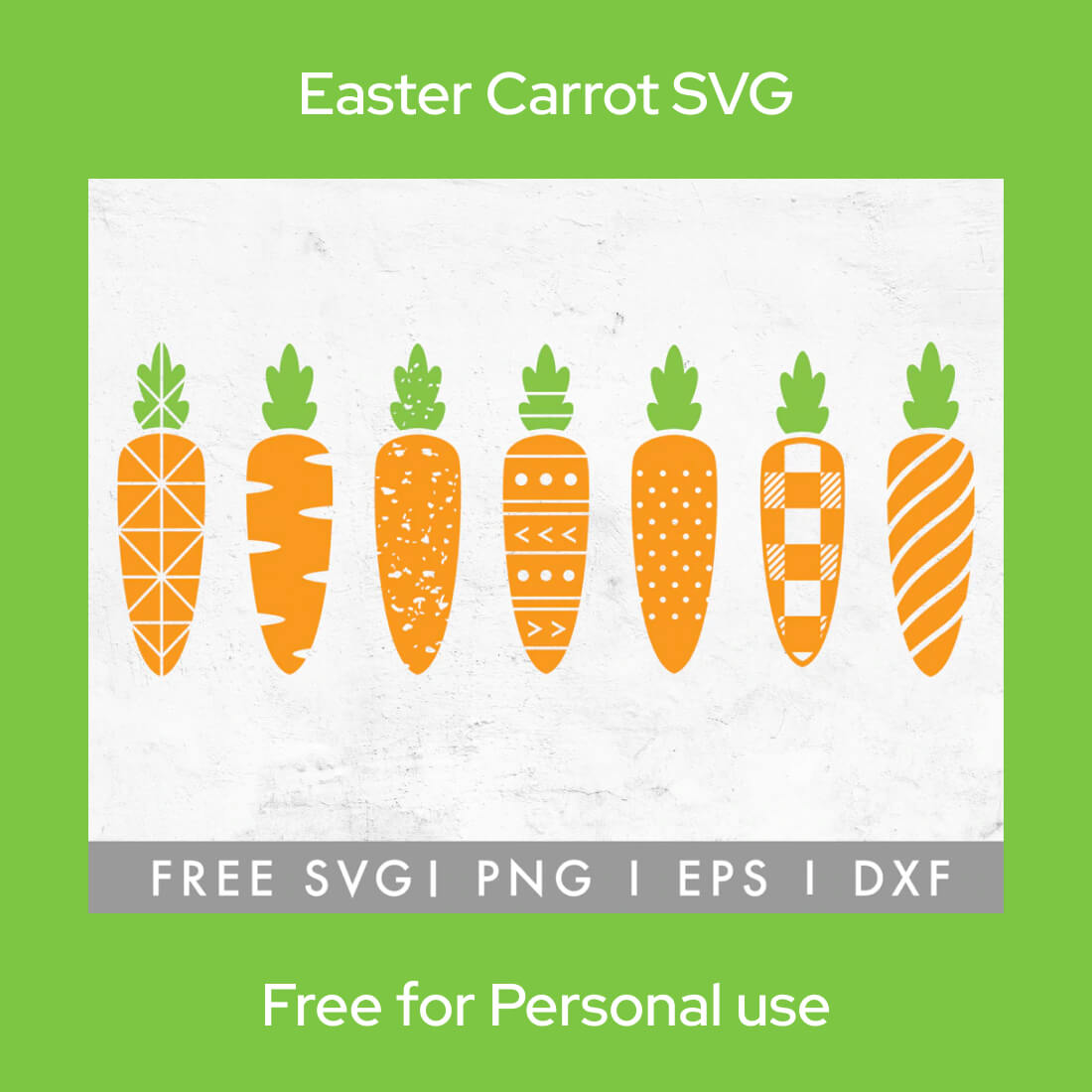 FREE Easter Carrot SVG.