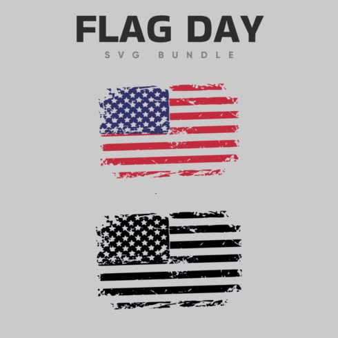 Flag day in retro style.