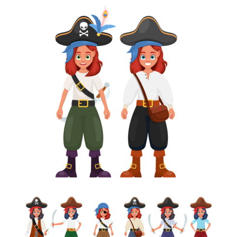 Girl Pirate SVG Designs – MasterBundles