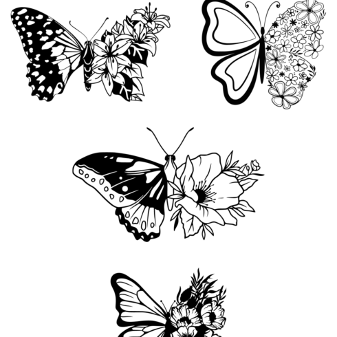 Half Butterfly Half Flower SVG – MasterBundles