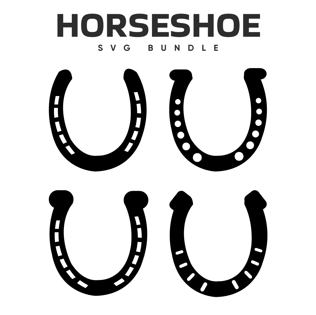 Horseshoe SVG Free Bundle.