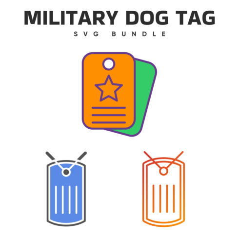 Military dog tag SVG Bundle.