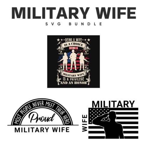 Military Wife SVG Bundle.