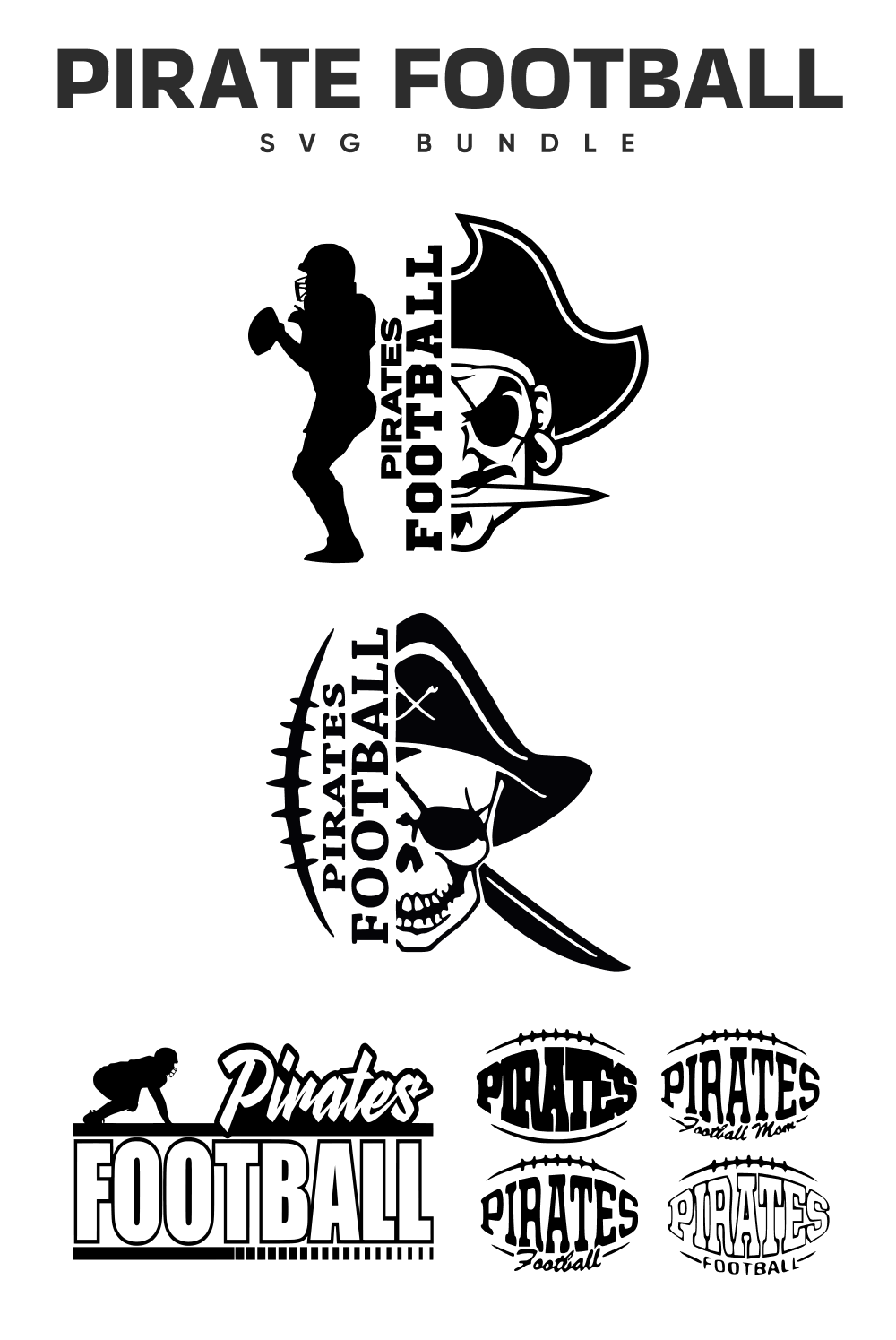 Pirate football svg bundle of pinterest.