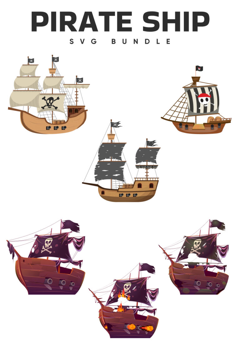 Pirate Ship SVG Designs – MasterBundles