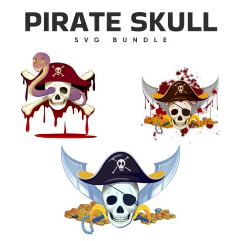 Prints of pirate skull svg bundle.