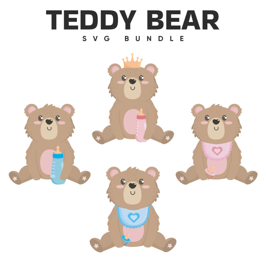 Free Teddy Bear Svg For Cricut – Free SVG for Cricut | Crafters File ...