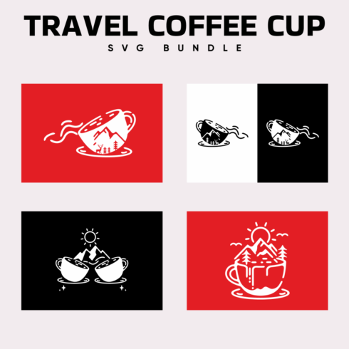Travel Coffee Cup SVG.