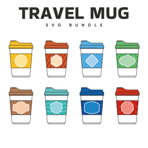 8 Travel Mug SVG Files.