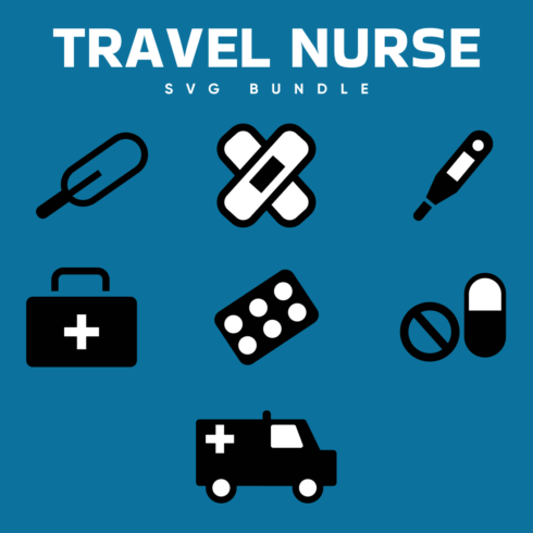 9 Travel Nurse SVG Files.