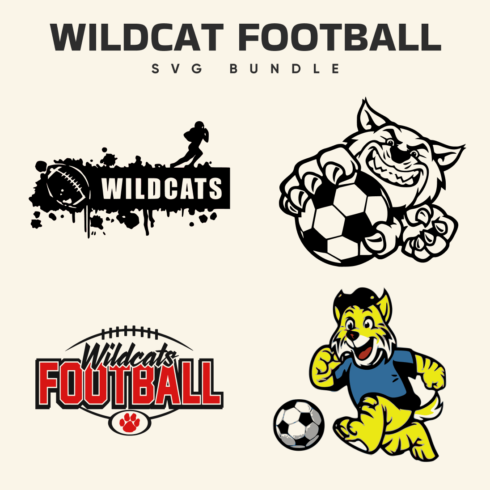 Wildcat football SVG Bundle.