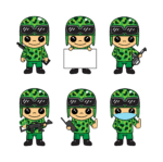 6 Military Child SVG Designs – MasterBundles