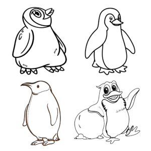 Penguin Outline SVG – MasterBundles