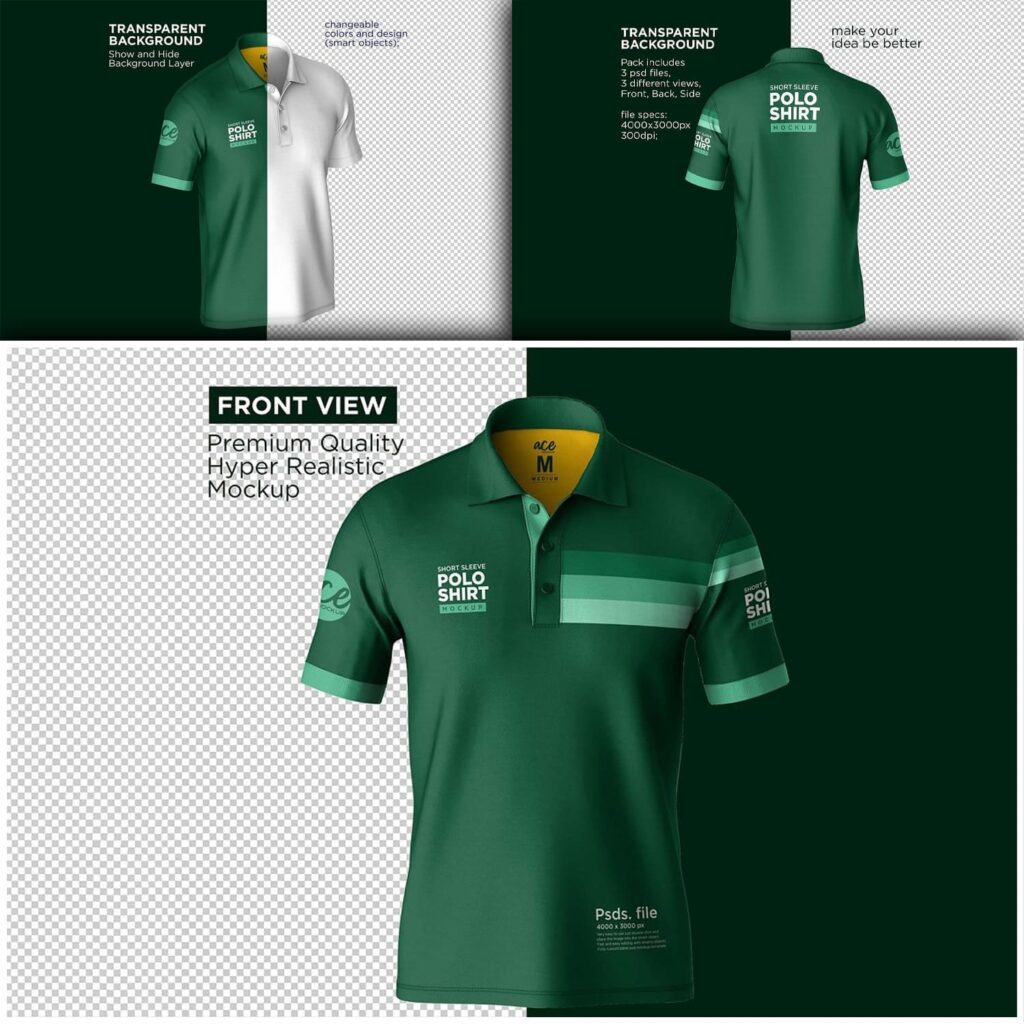 Mockup T-Shirt Polo – MasterBundles