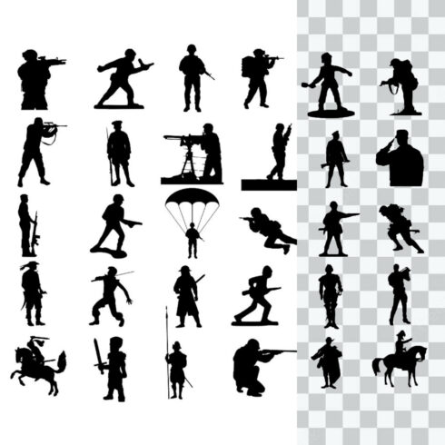 Soldier Silhouette 30 SVG – MasterBundles