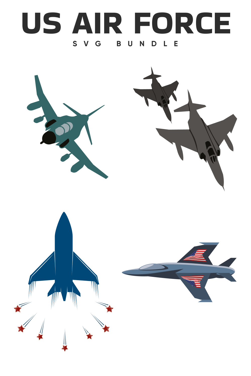 Military planes in blue and gray colors.