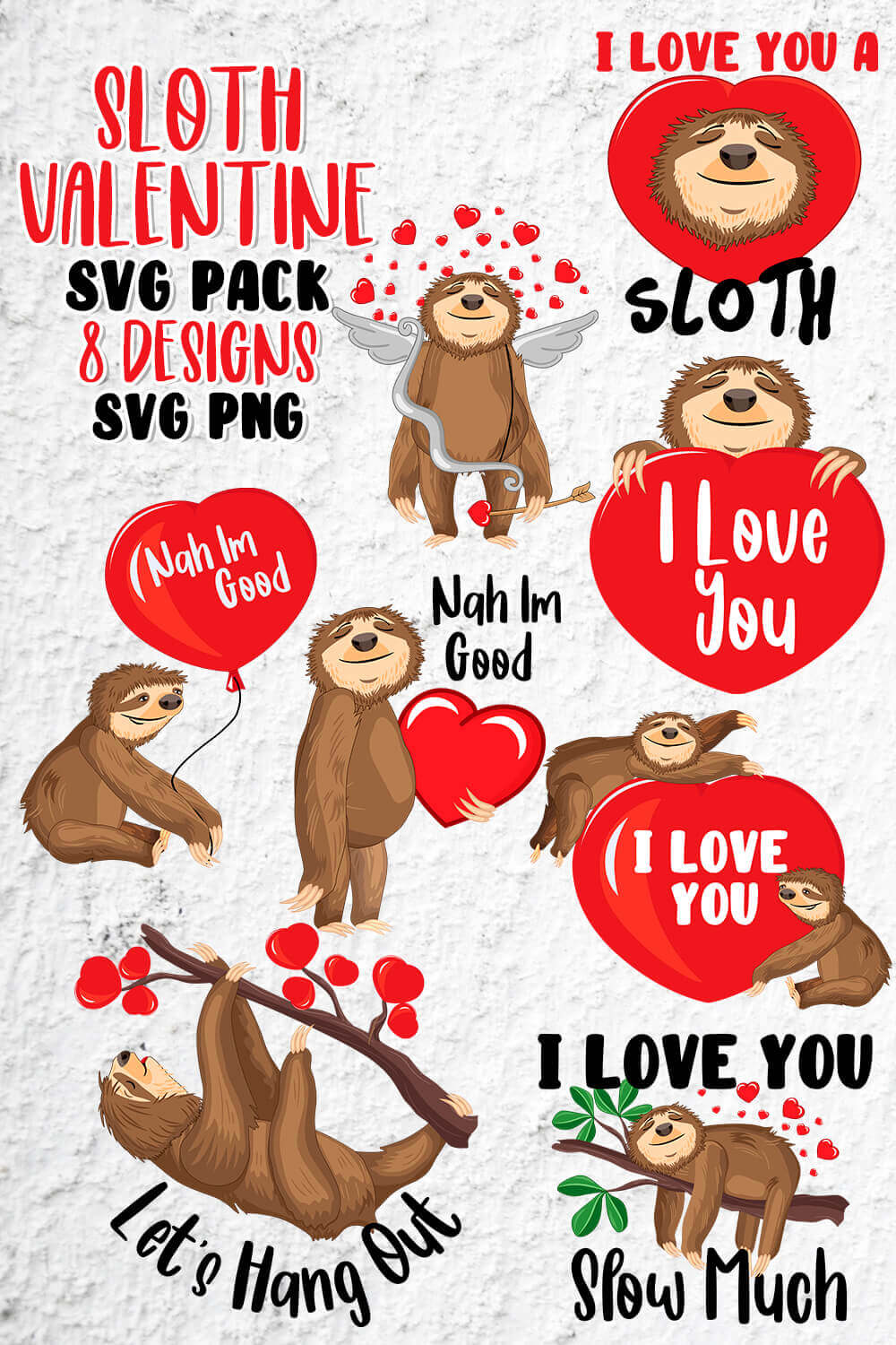Slotty valentine's day stickers.