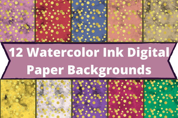 Paper backgrounds with watercolor paints.