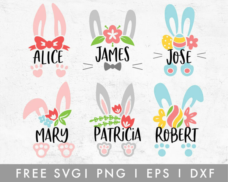 FREE Bunny Kids Split Monogram SVG – MasterBundles