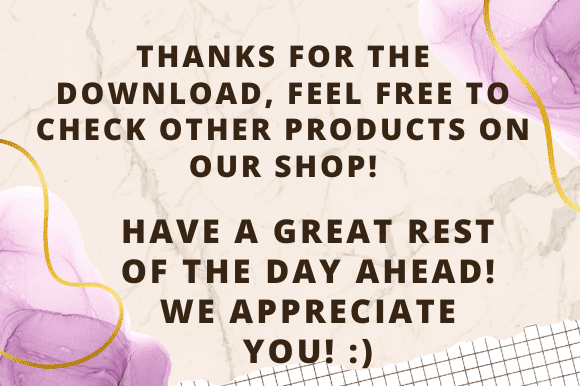 A word of thanks for all your customers on a white and purple background.