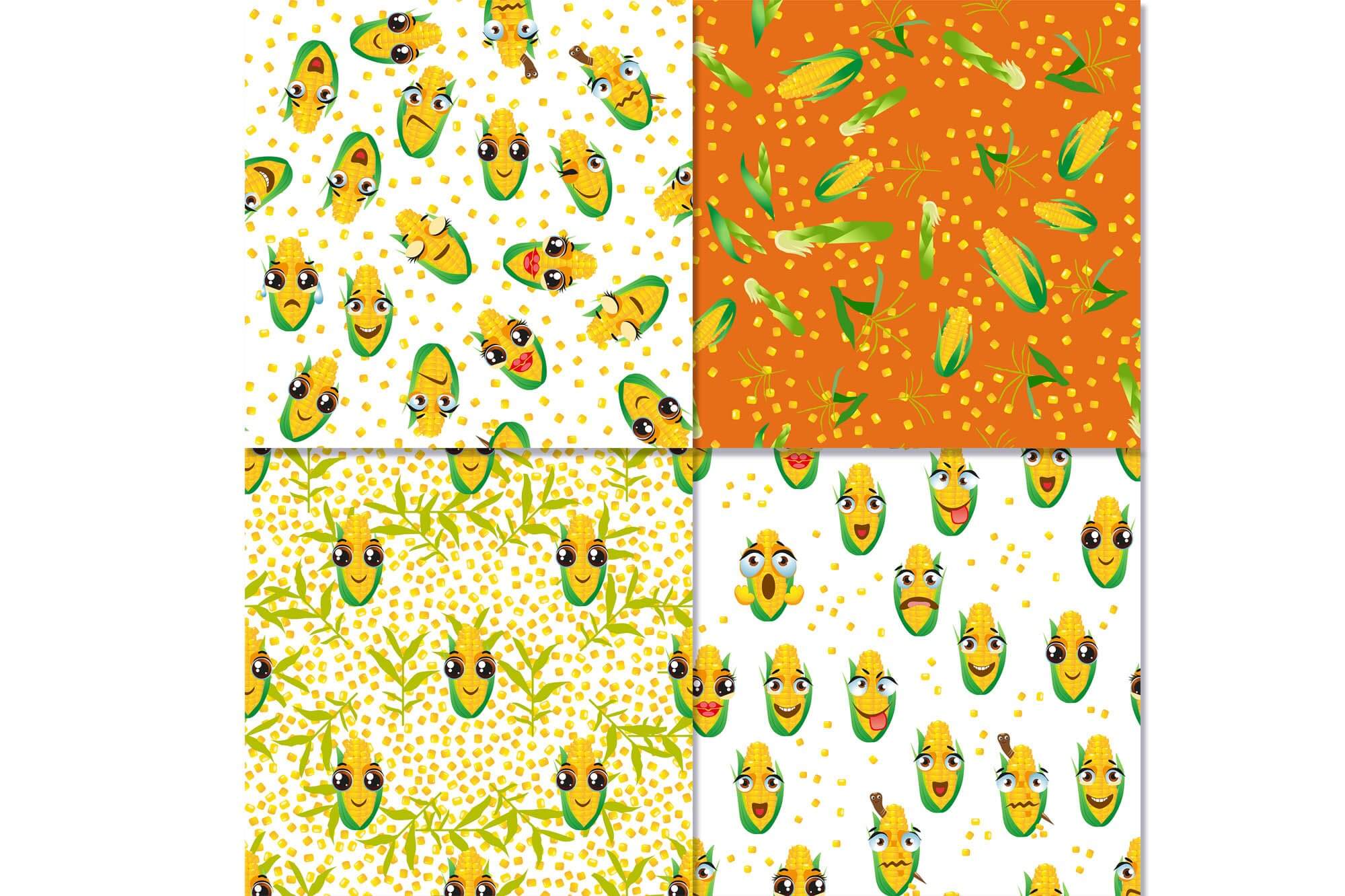 16 emojis corn of corn emoticons.