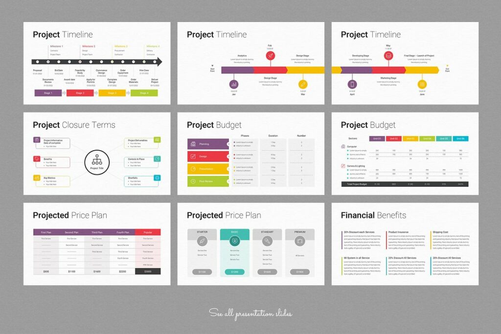 Project Proposal PowerPoint Template CANVA – MasterBundles