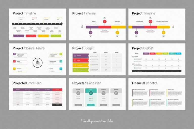 Project Proposal PowerPoint Template CANVA – MasterBundles