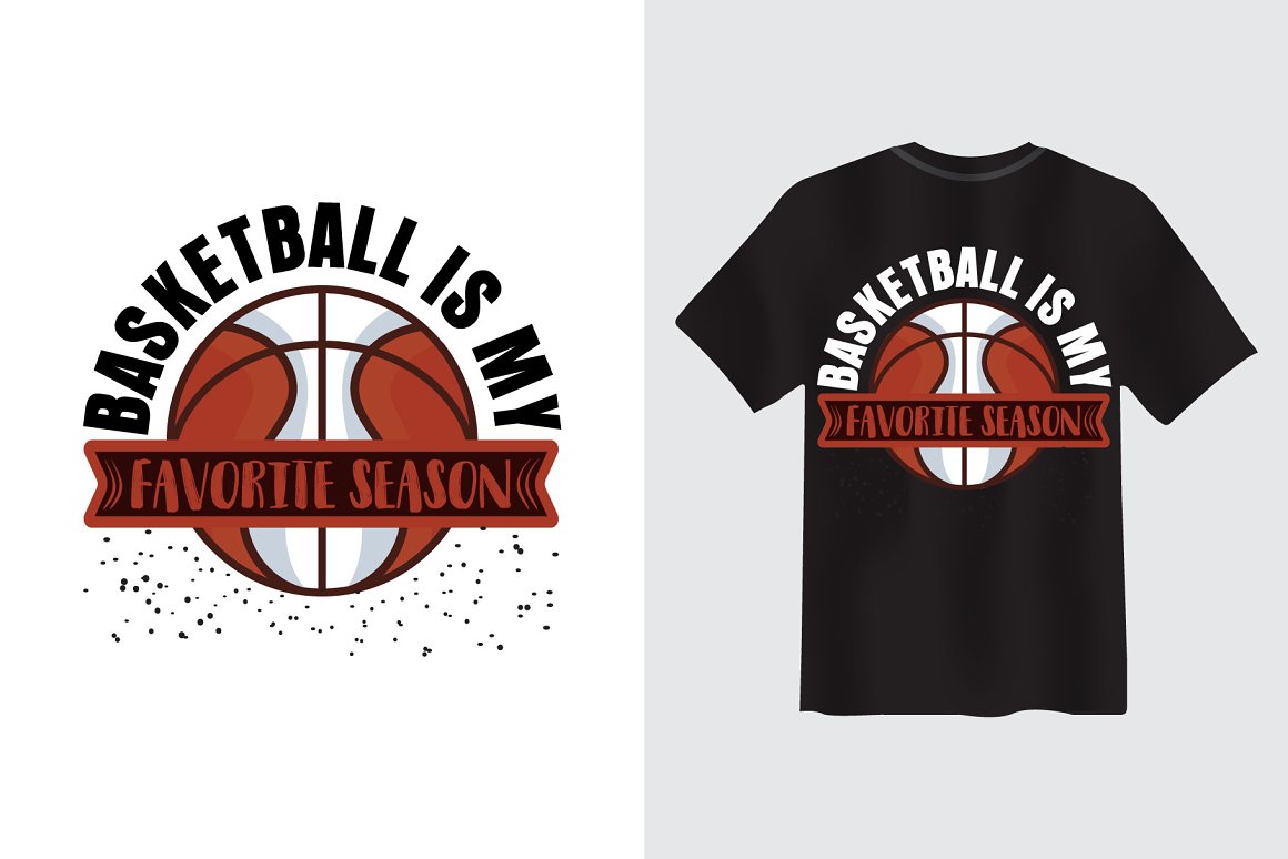 The image on the T-shirt is a basketball ball.