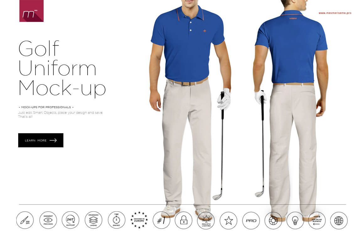 Golf Uniform Mock-up.