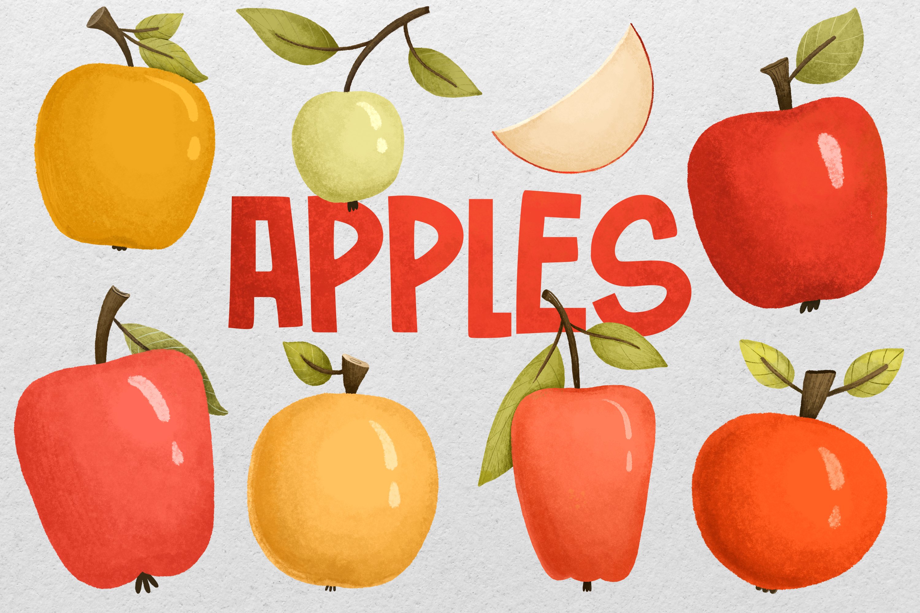 The title of the set of apples.